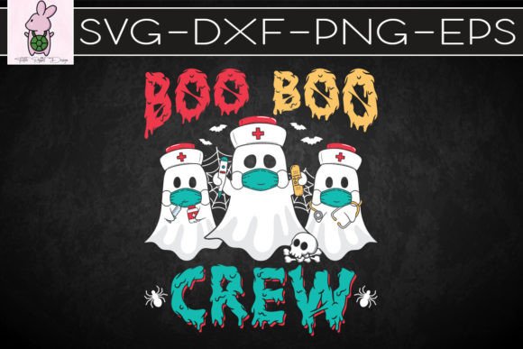 Boo Boo Crew Nurse Halloween Ghost