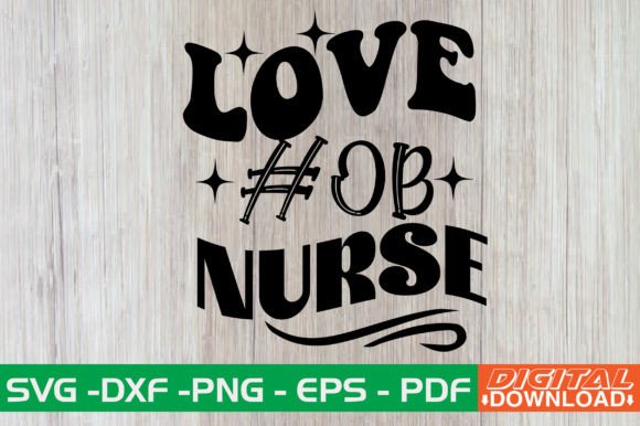 LOVE OB NURSE: A Heartfelt Embroidery Design