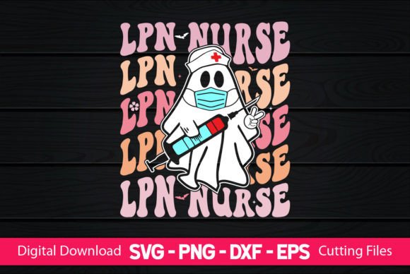 LPN Nurse Retro Boo Ghost: A Charming Design