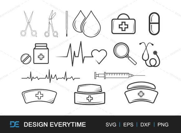 Medical Tools Bundle: A Versatile Design for Embroidery