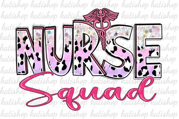 Nurse Squad Leopard Pink Png Sublimation