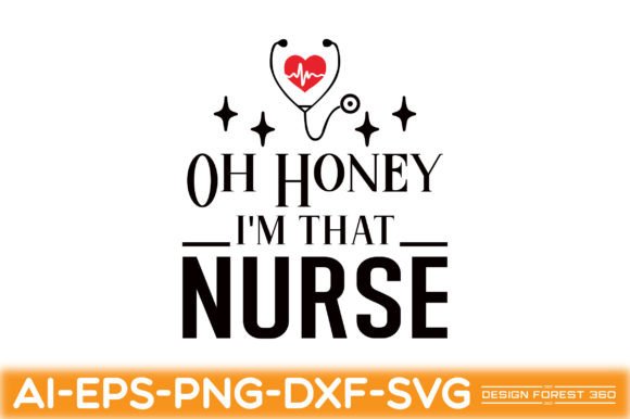 Oh Honey I'm That Nurse: A Charming Embroidery Design