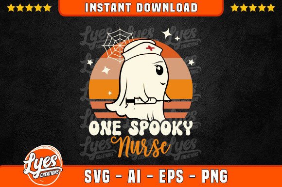 One Spooky Nurse: A Charming Halloween Embroidery Design