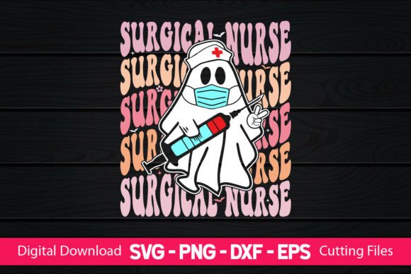 Surgical Nurse Retro Boo Ghost: A Charming Addition