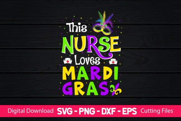 This Nurse Loves Mardi Gras: A Festive Embroidery Design